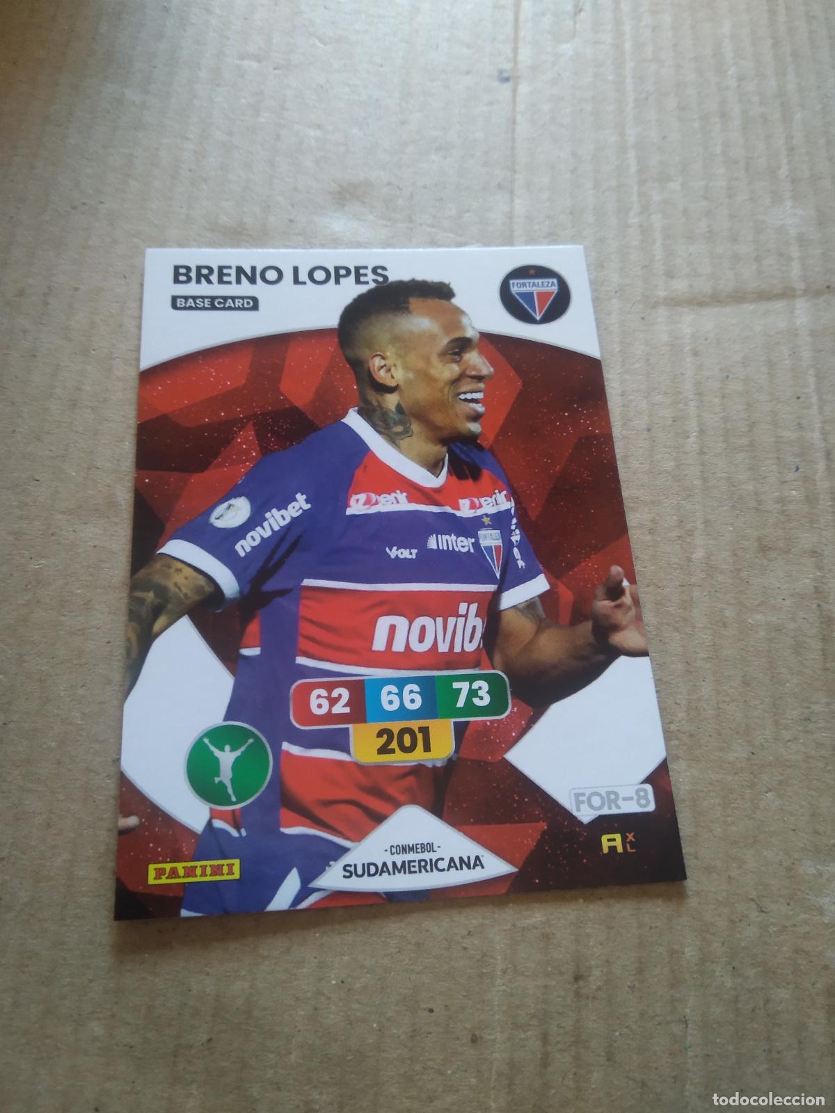 Cromos de F&uacute;tbol: BRENO LOPES FORTALEZA CROMO FUTBOL PANINI ADRENALYN CONMEBOL LIBERTADORES SUDAMERICANA 2024