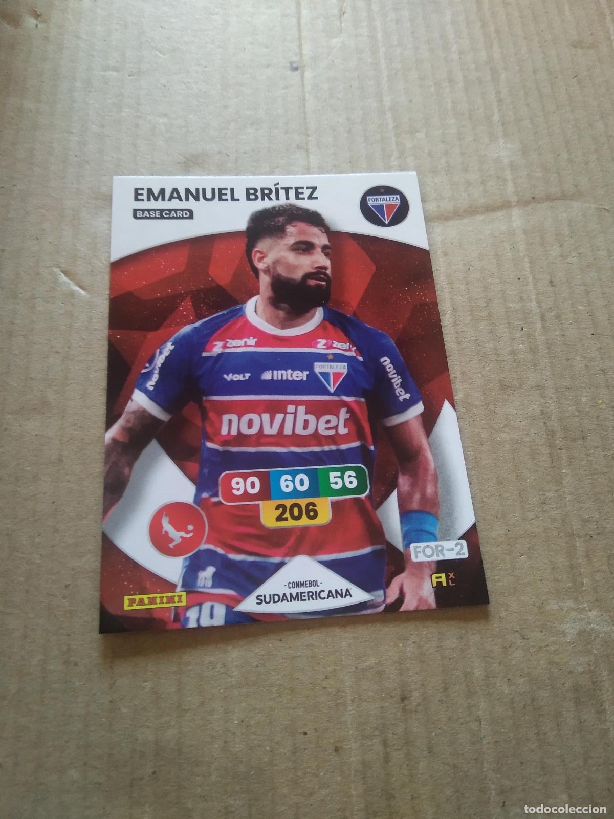 Football Stickers: EMANUEL BRITEZ FORTALEZA CROMO FUTBOL PANINI ADRENALYN CONMEBOL LIBERTADORES SUDAMERICANA 2024
