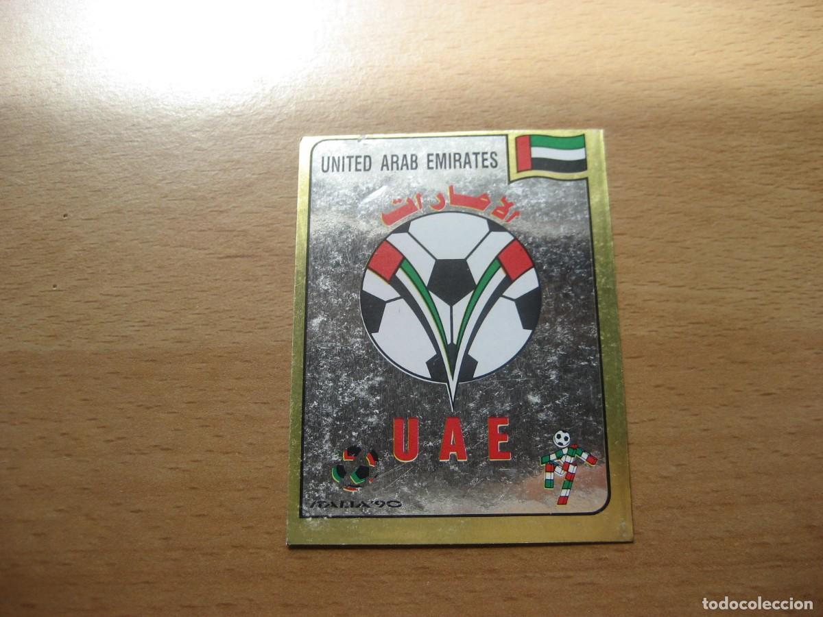 Football Stickers: 1990 ITALIA 90 - N&ordm; 305 ESCUDO - UAE EMIRATOS ARABES UNIDOS - PANINI
