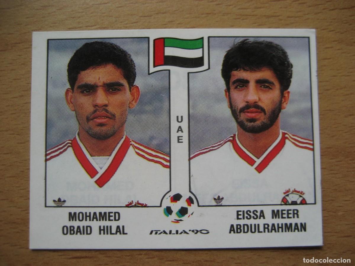 Fu&szlig;ball-Sticker: 1990 ITALIA 90 - N&ordm; 308 OBAID HILAL & ABDULRAHMAN - UAE EMIRATOS ARABES UNIDOS - PANINI