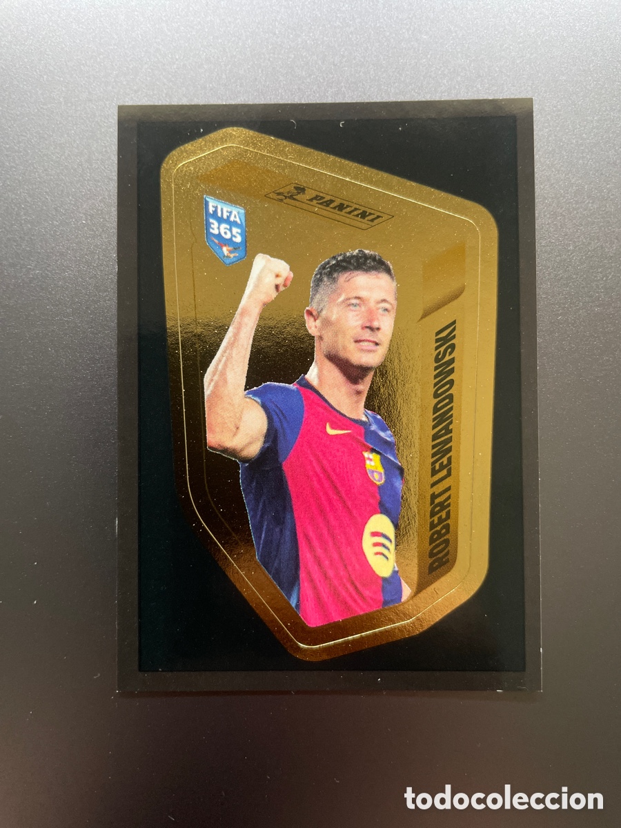 Cromos de F&uacute;tbol: Lewandowski LEW My Golden Team Panini FIFA 365 10 Years 2025 FC Barcelona