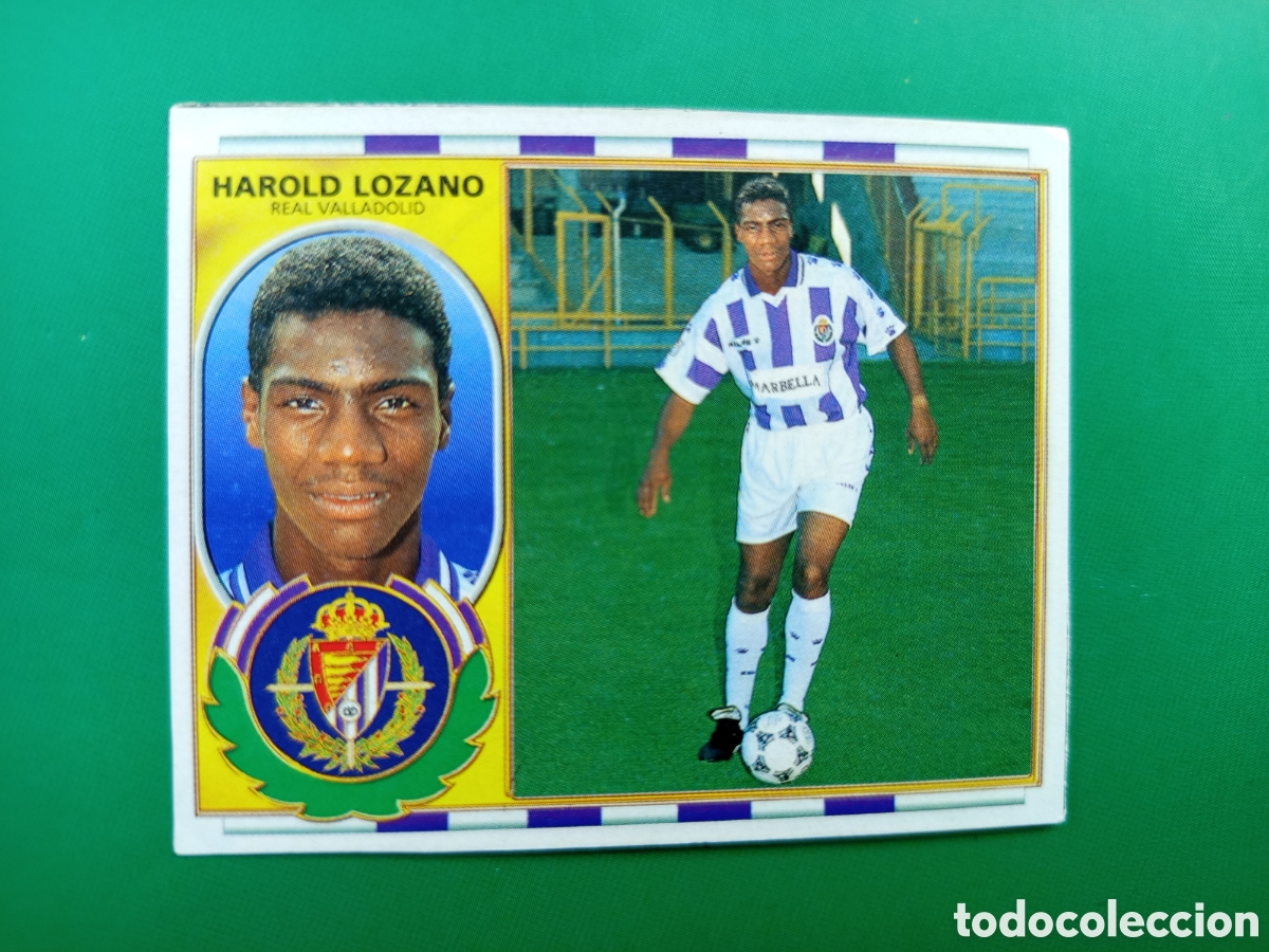 Cromos de F&uacute;tbol: ❇️ CROMO ⚽ HAROLD LOZANO VALLADOLID FICHAJE 13 VERSI&Oacute;N 96 97 1996 1997 ESTE RECORTADO ❇️