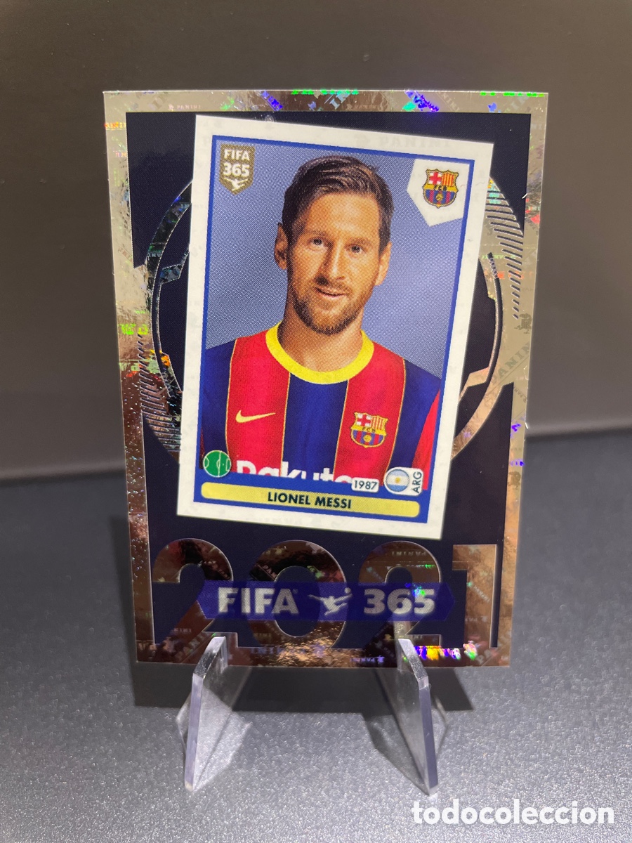 Cromos de F&uacute;tbol: Lionel Messi 9 FIFA 365 10 Years 2025 Panini FC Barcelona