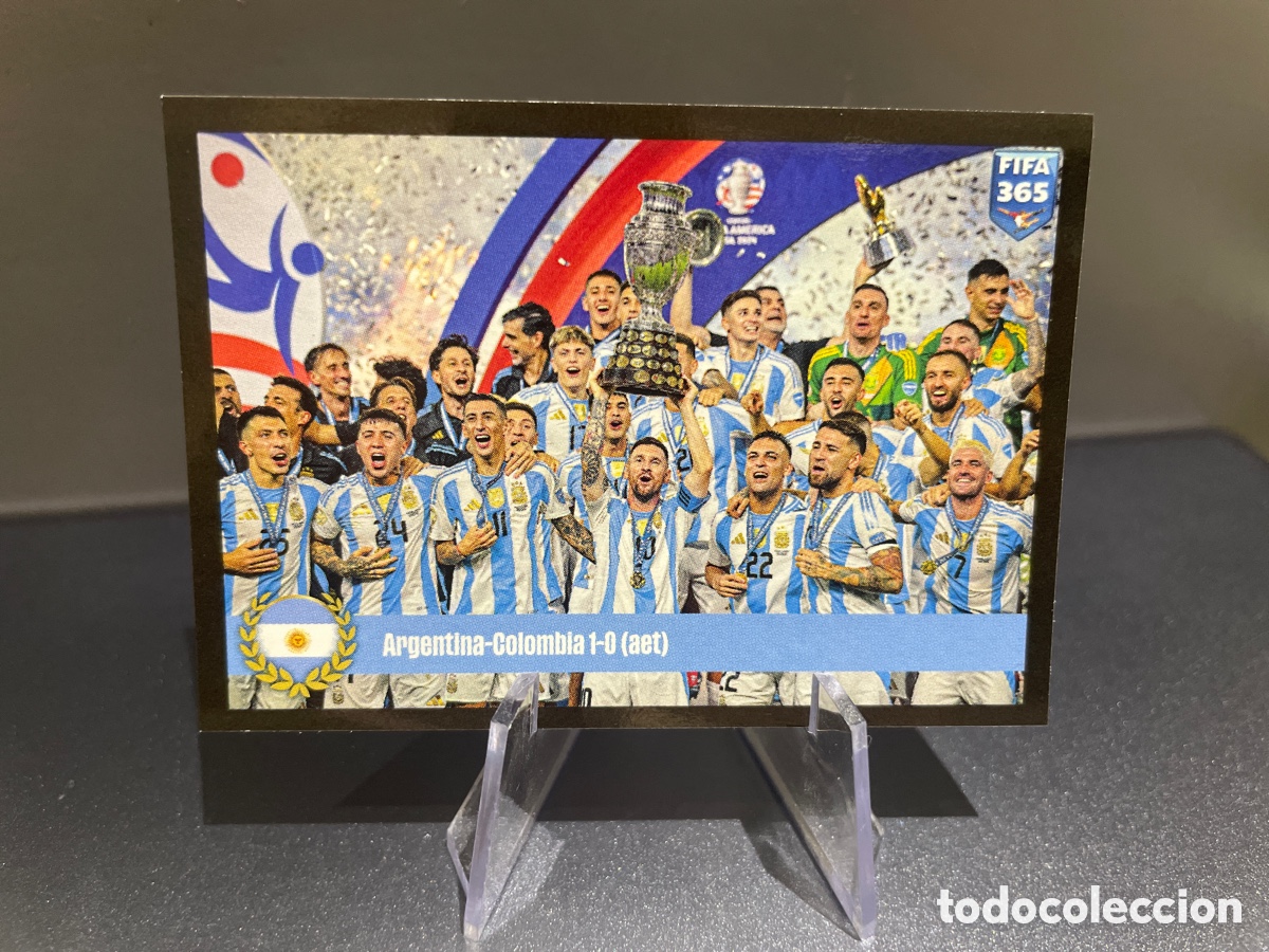 Cromos de F&uacute;tbol: Lionel Messi 413 Argentina Campeon Copa America Panini FIFA 365 2024-25
