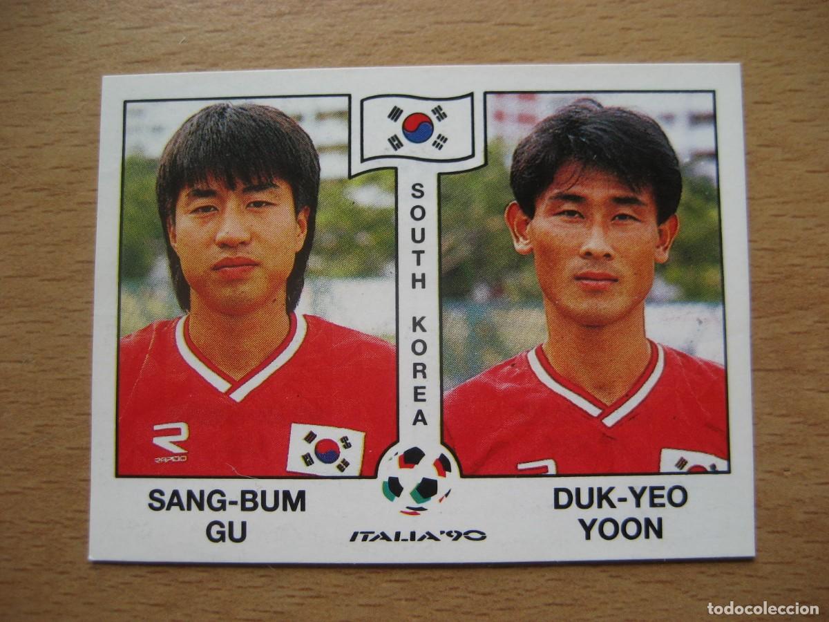 Cromos de F&uacute;tbol: 1990 ITALIA 90 - N&ordm; 320 SANG-BUM GU & DUK-YEO YOON - COREA DEL SUR - PANINI