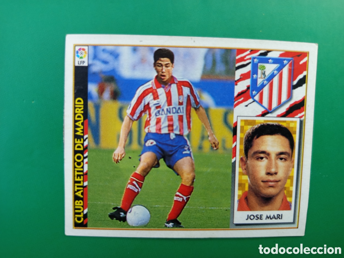 Cromos de F&uacute;tbol: ❇️ CROMO ⚽ JOS&Eacute; MARI ATL&Eacute;TICO DE MADRID VERSI&Oacute;N DOBLE 97 98 1997 1998 ESTE RECORTADO ❇️
