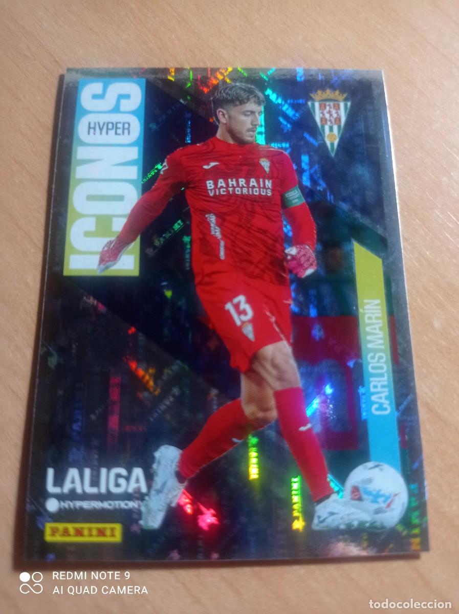 Cromos de F&uacute;tbol: 458 CARLOS MARIN HYPER ICONOS DEL CORDOBA 2&ordf; DIVISION HYPERMOTION 25 26 PANINI 2025 2026
