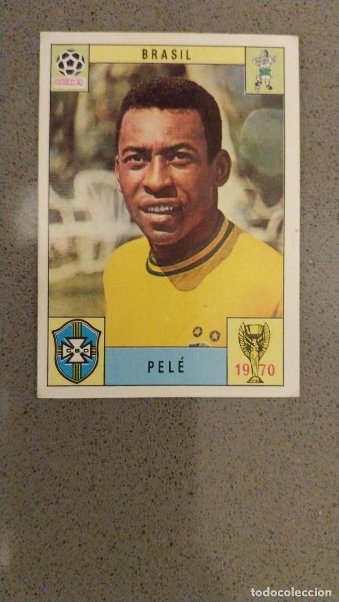 Fu&szlig;ball-Sticker: PELE BRASIL MUNDIAL MEXICO 70 PANINI ORIGINAL VERSION INTERNACIONAL