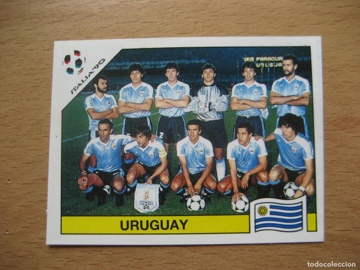 Cromos de F&uacute;tbol: 1990 ITALIA 90 - N&ordm; 366 EQUIPO - URUGUAY - PANINI