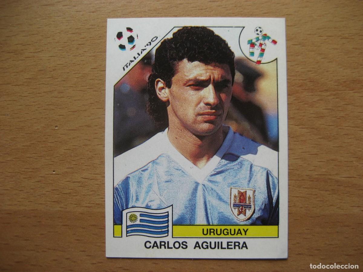 Cromos de F&uacute;tbol: 1990 ITALIA 90 - N&ordm; 381 CARLOS AGUILERA - URUGUAY - PANINI