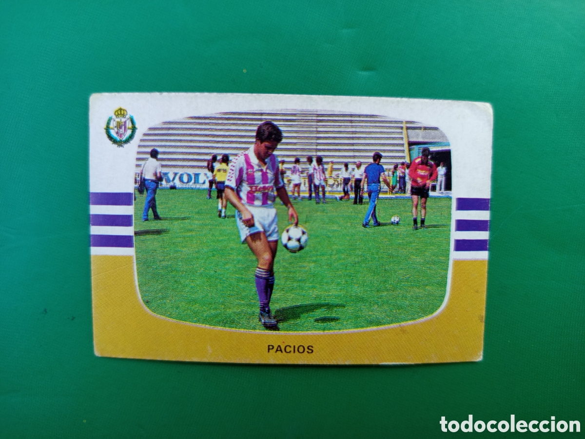 Cromos de f&uacute;tbol: ❇️ CROMO ⚽ PACIOS VALLADOLID &Uacute;LTIMOS FICHAJES 25 LIGA 84 85 1984 1985 CROMOS CANO DESPEGADO ❇️