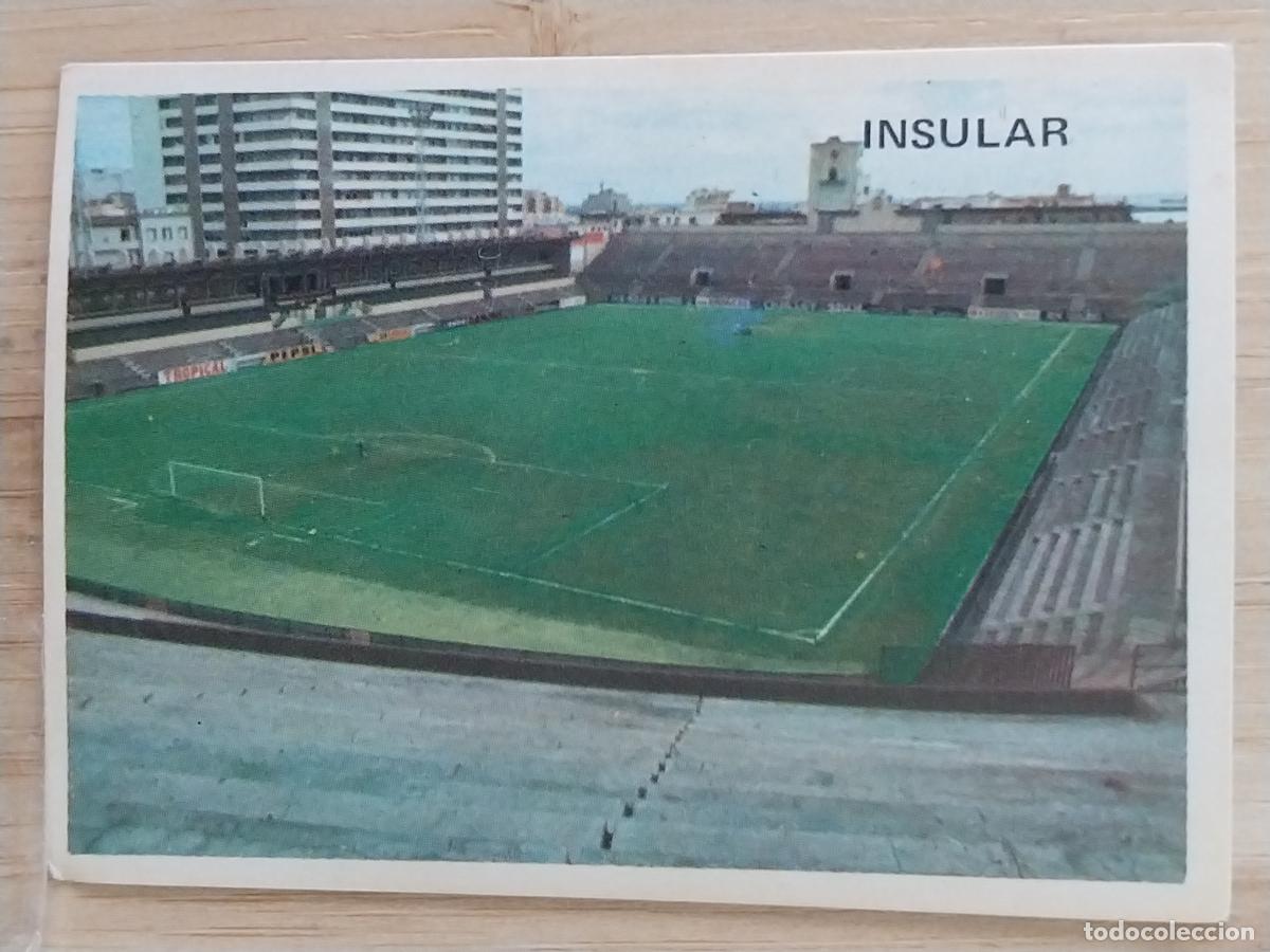 Cromos de F&uacute;tbol: LAS PALMAS INSULAR 373 ESTADIO LIGA 1975 75 76 ED MAGA CROMO SIN PEGAR NUNCA