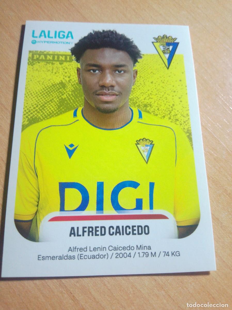 Cromos de F&uacute;tbol: 83 A ALFREDO CAICEDO DEL C&Aacute;DIZ 2&ordf; DIVISION HYPERMOTION 25 26 PANINI 2025 2026