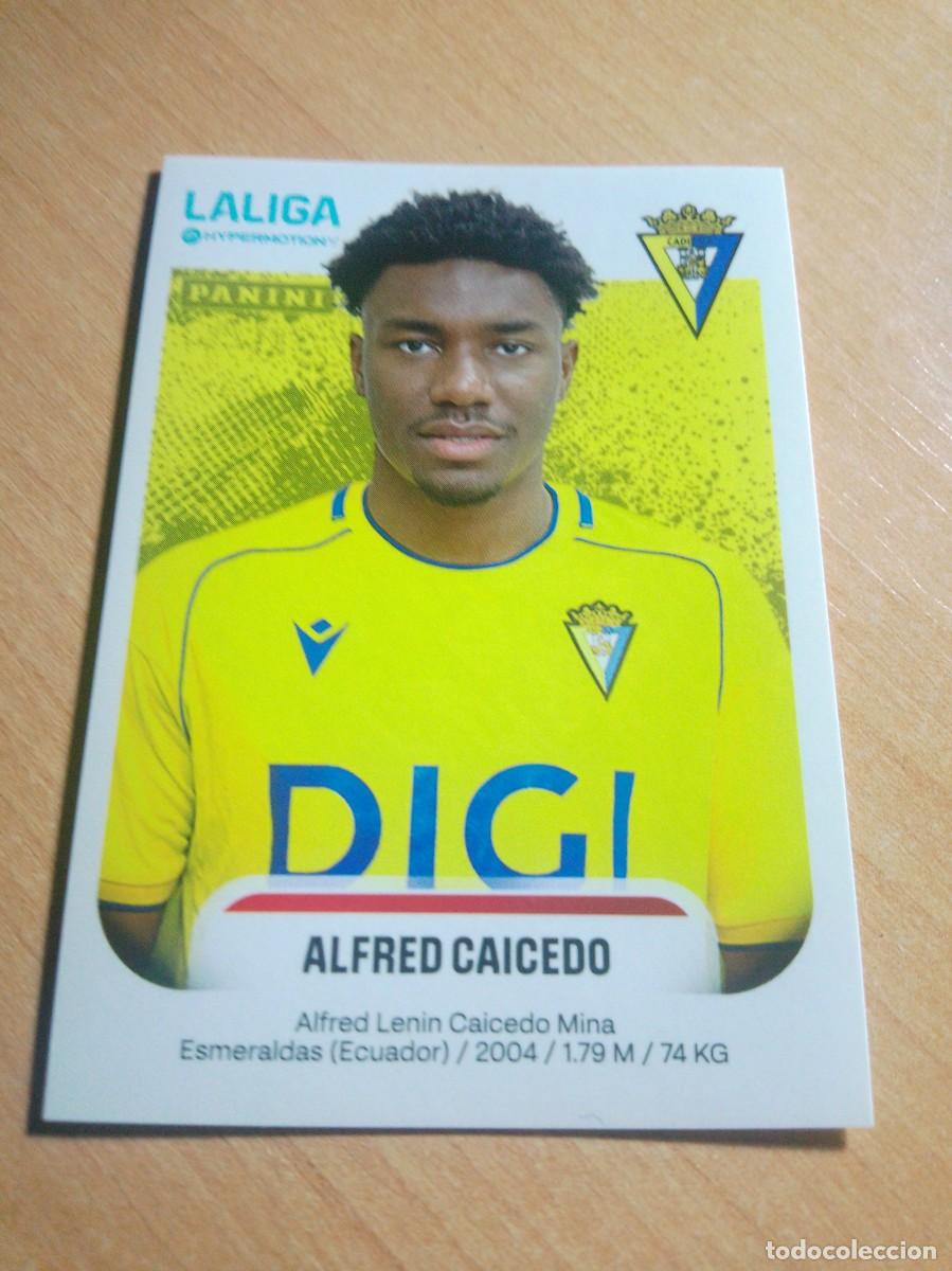 Cromos de F&uacute;tbol: 83 A ALFREDO CAICEDO DEL C&Aacute;DIZ 2&ordf; DIVISION HYPERMOTION 25 26 PANINI 2025 2026