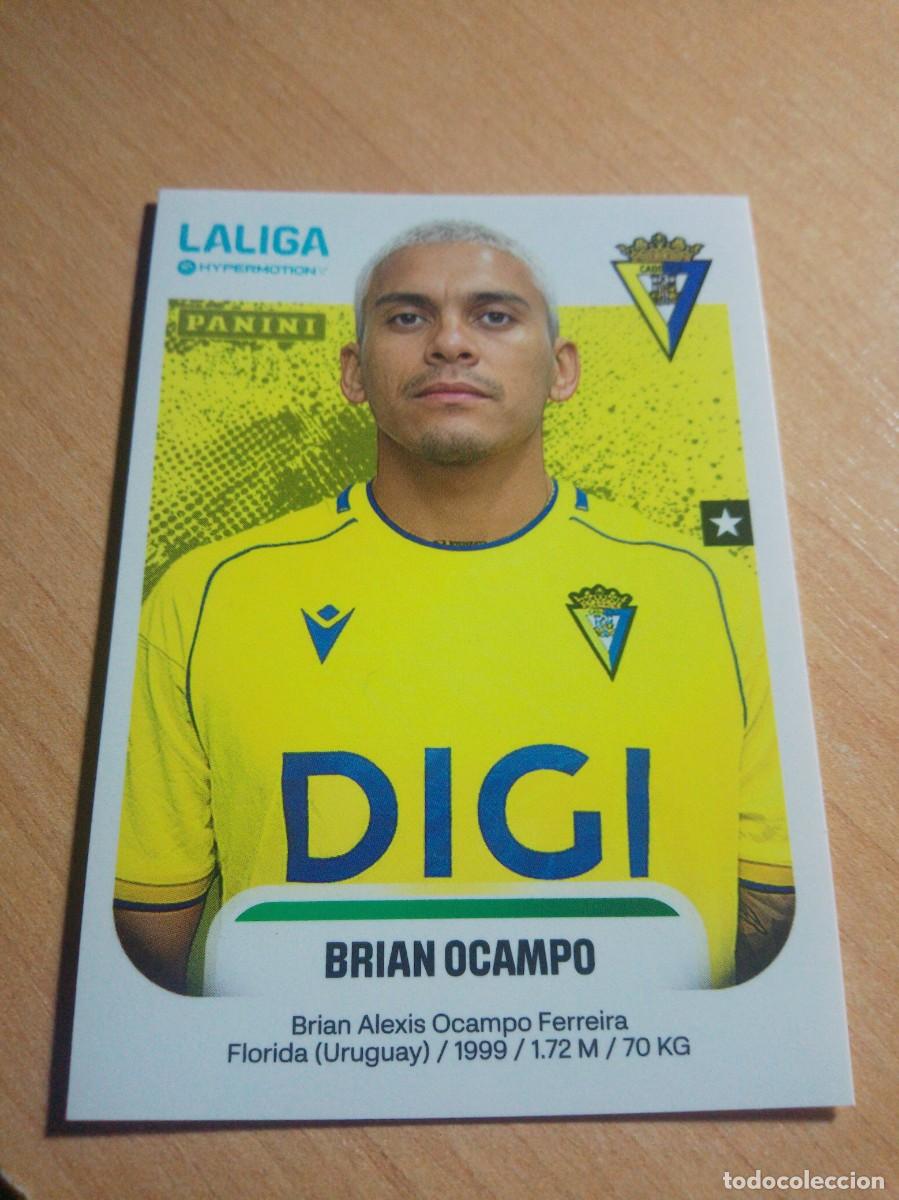 Football Stickers: 92 BRIAN OCAMPO DEL C&Aacute;DIZ 2&ordf; DIVISION HYPERMOTION 25 26 PANINI 2025 2026
