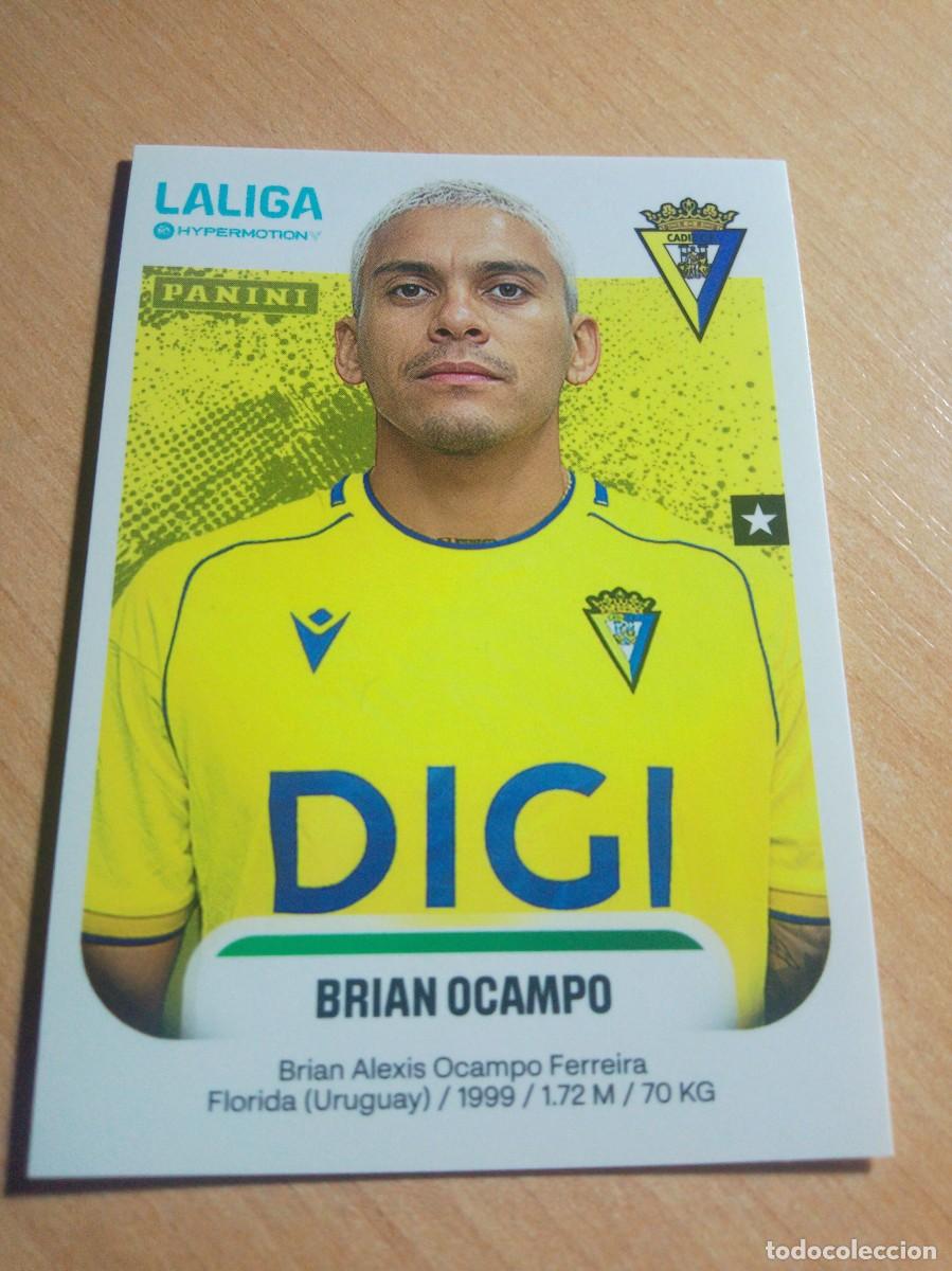 Cromos de Futebol: 92 BRIAN OCAMPO DEL C&Aacute;DIZ 2&ordf; DIVISION HYPERMOTION 25 26 PANINI 2025 2026