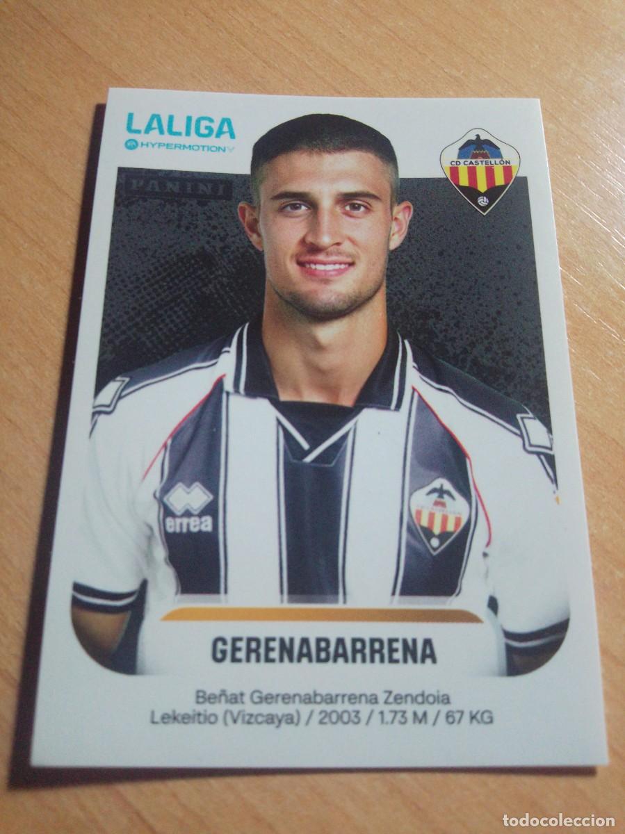 Cromos de F&uacute;tbol: 107 GERENABARRENA DEL CASTELLON 2&ordf; DIVISION HYPERMOTION 25 26 PANINI 2025 2026