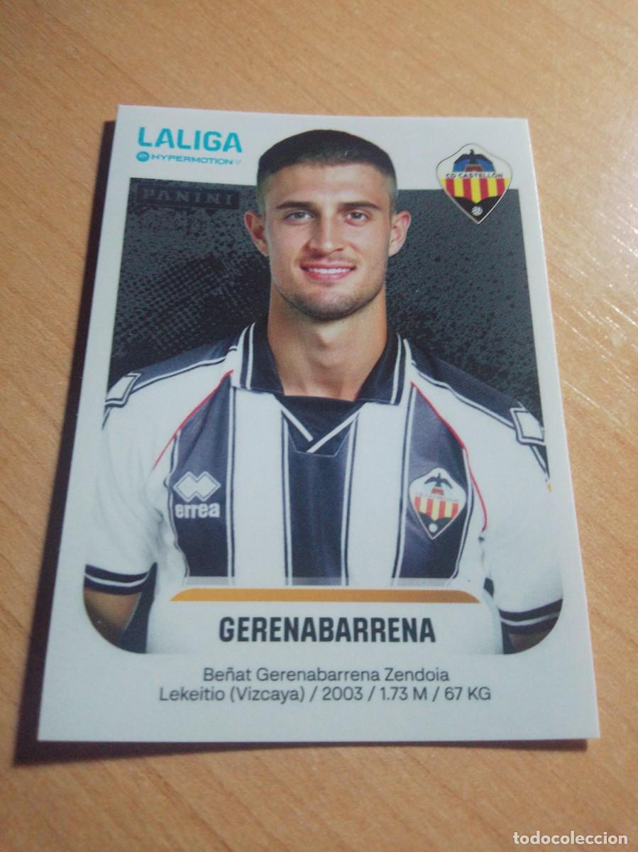 Cromos de F&uacute;tbol: 107 GERENABARRENA DEL CASTELLON 2&ordf; DIVISION HYPERMOTION 25 26 PANINI 2025 2026