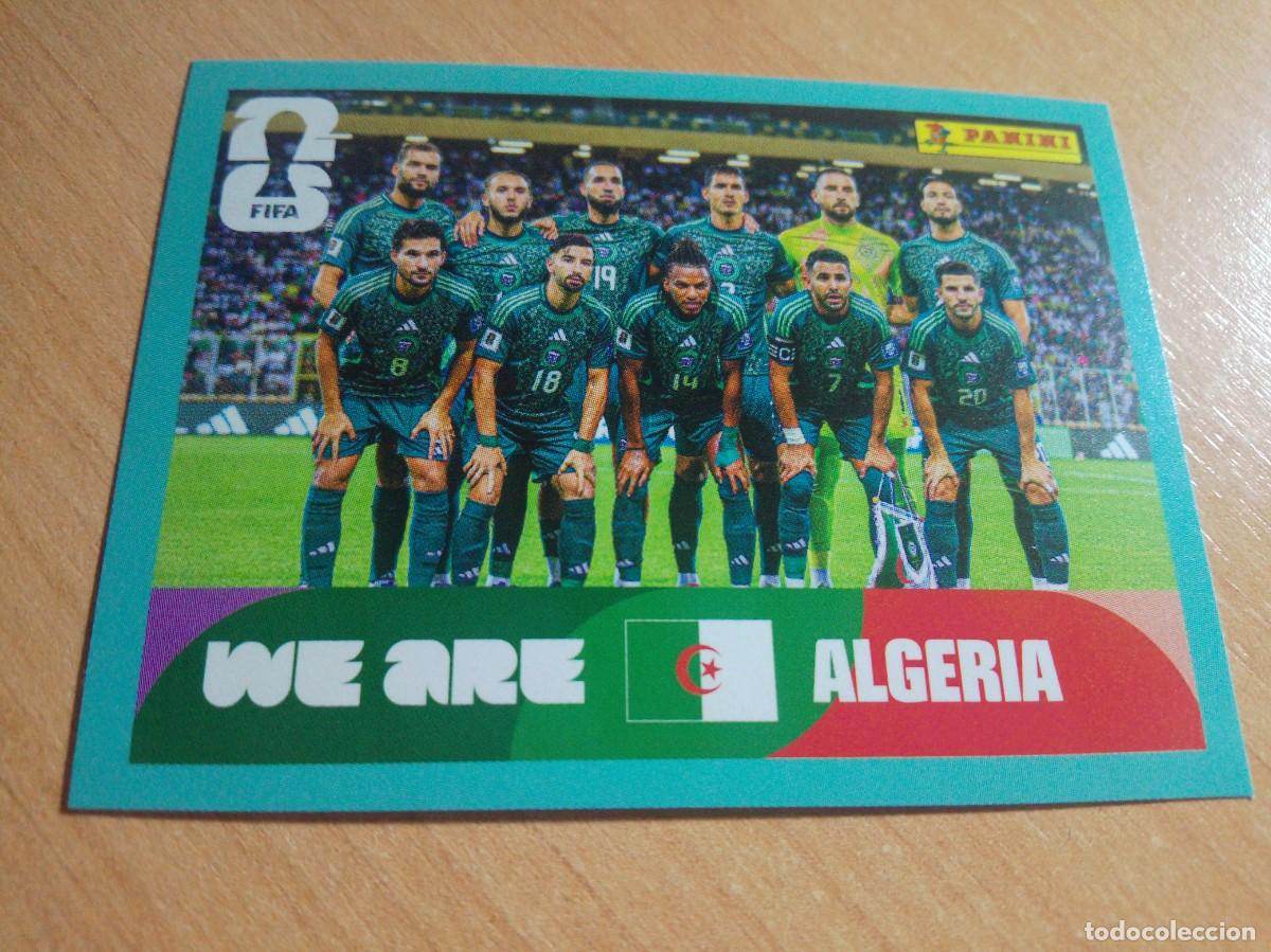 Cromos de F&uacute;tbol: ALG 13 SELECCI&Oacute;N DE ARGELIA MUNDIAL FIFA WORLD CUP 2026 26 PANINI STICKERS NUEVO