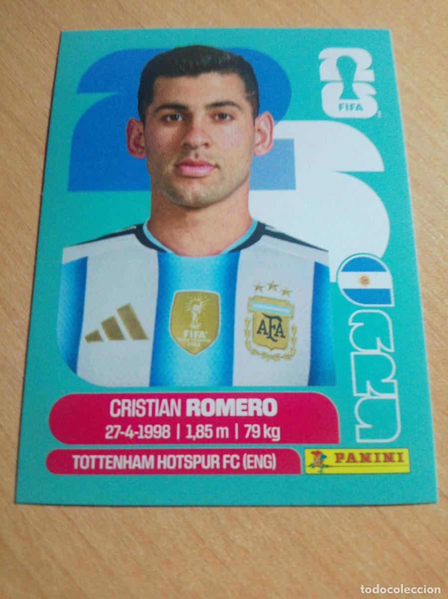 Cromos de F&uacute;tbol: ARG 4 CRISTIAN ROMERO ARGENTINA MUNDIAL FIFA WORLD CUP 2026 26 PANINI STICKERS NUEVO