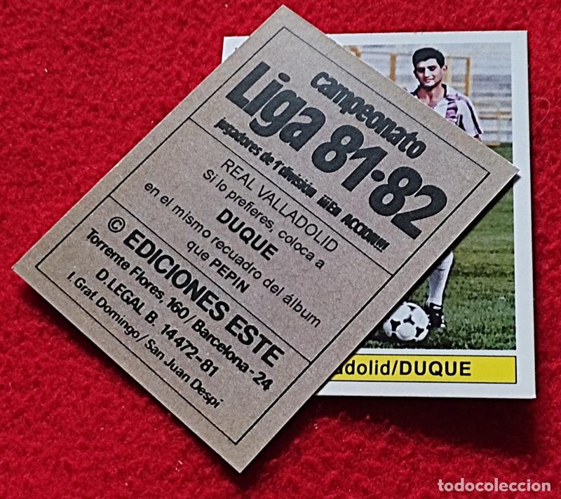 Cromos de F&uacute;tbol: Duque Real Valladolid custom 81-82