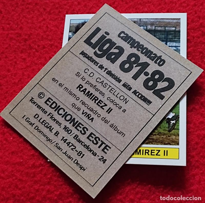 Cromos de F&uacute;tbol: Ramirez II C.D. Castell&oacute;n custom 81-82