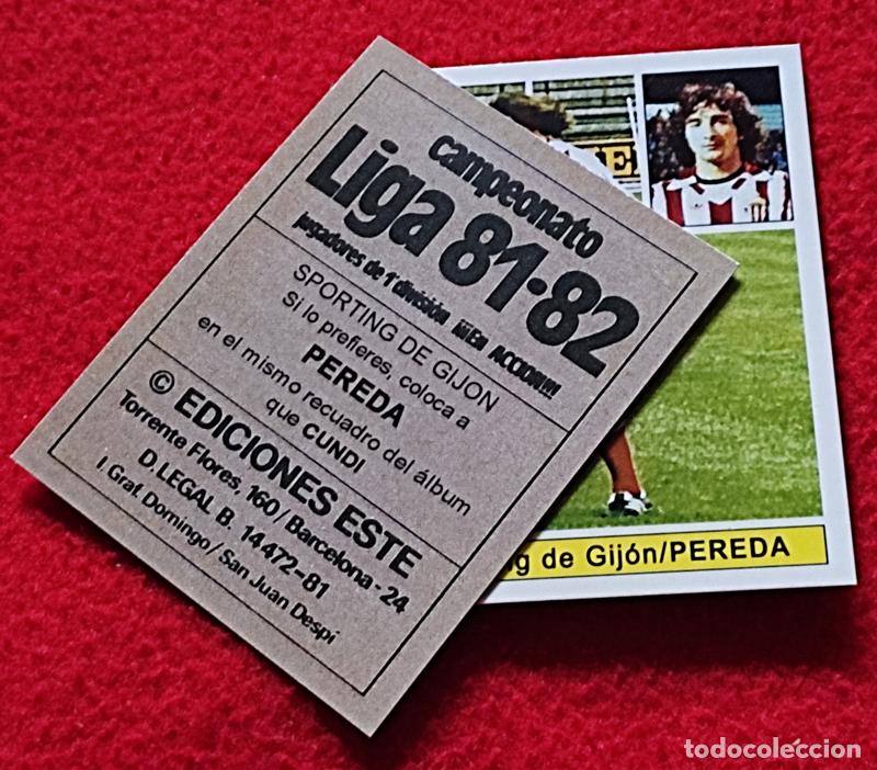 Cromos de F&uacute;tbol: Pereda Real Sporting de Gij&oacute;n custom 81-82 version 2