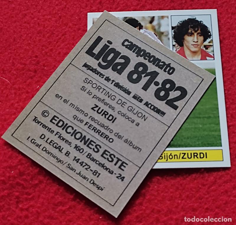 Cromos de F&uacute;tbol: Zurdi Real Sporting de Gij&oacute;n custom 81-82
