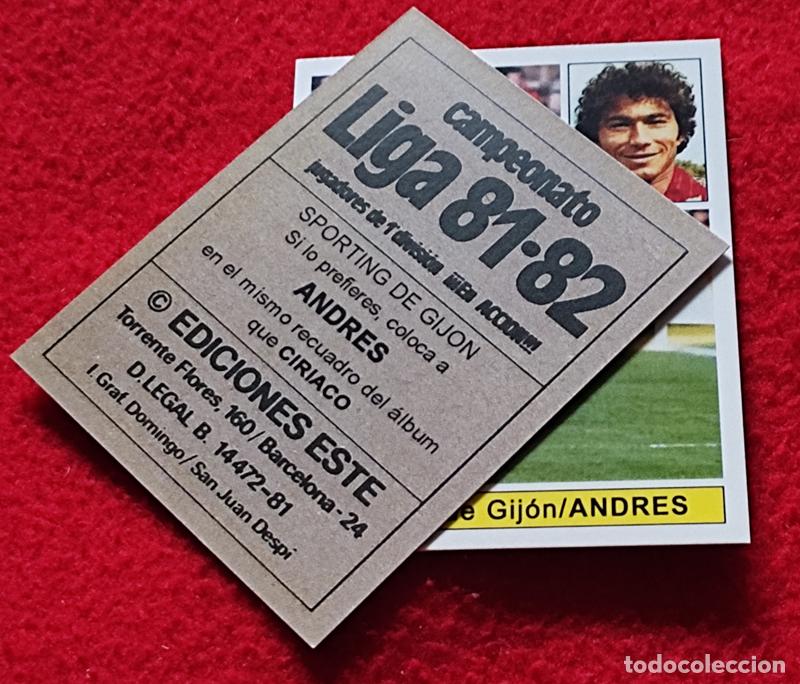 Cromos de F&uacute;tbol: Andres Real Sporting de Gij&oacute;n custom 81-82 version 2