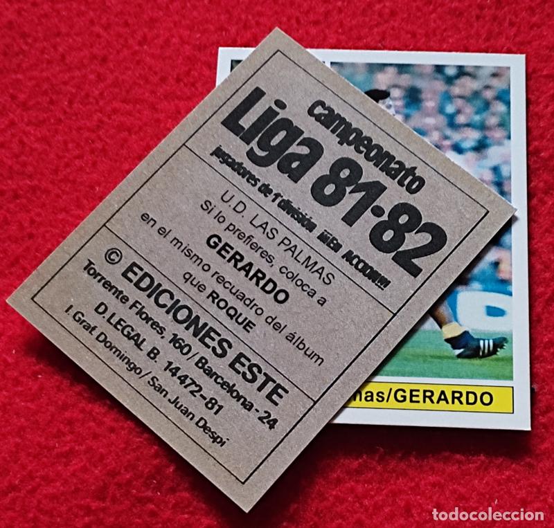 Cromos de F&uacute;tbol: Gerardo U.D. Las Palmas custom 81-82