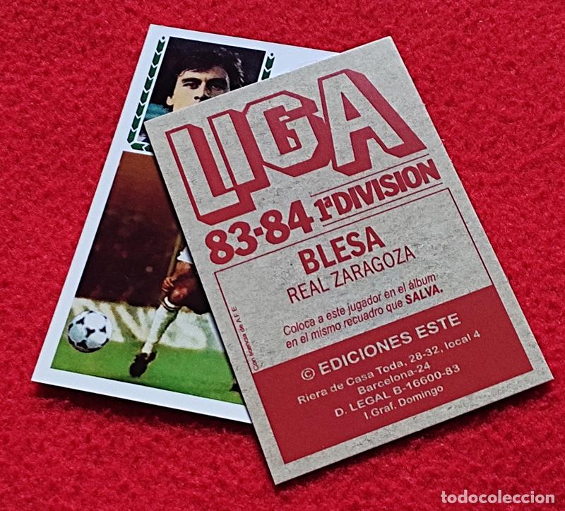 Cromos de F&uacute;tbol: Blesa Real Zaragoza custom 83-84