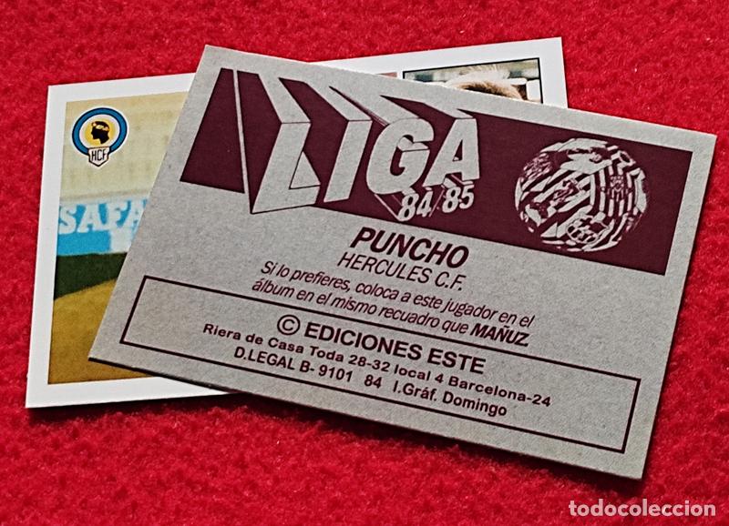 Cromos de F&uacute;tbol: Puncho Hercules C.F. custom 84-85 inedito