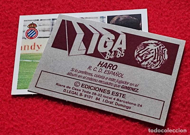 Cromos de F&uacute;tbol: Haro R.C.D. Espa&ntilde;ol custom 84-85 inedito
