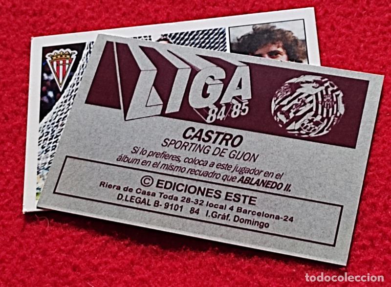 Cromos de F&uacute;tbol: Castro Real Sporting de Gij&oacute;n custom 84-85 inedito