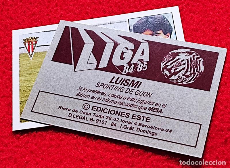 Cromos de F&uacute;tbol: Luismi Real Sporting de Gij&oacute;n custom 84-85 inedito