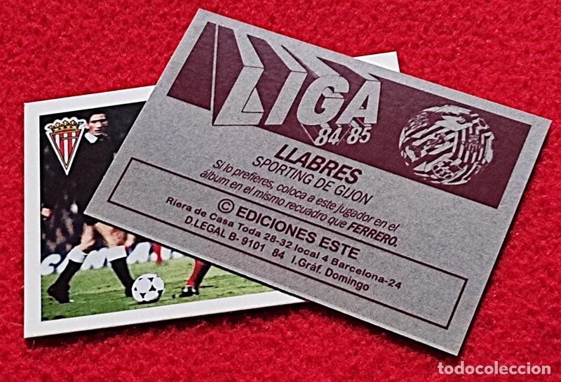 Cromos de F&uacute;tbol: Llabres Real Sporting de Gij&oacute;n custom 84-85 inedito
