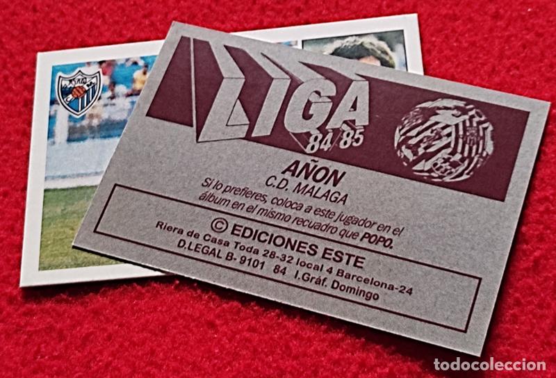Cromos de F&uacute;tbol: A&ntilde;on C.D. M&aacute;laga custom 84-85 inedito