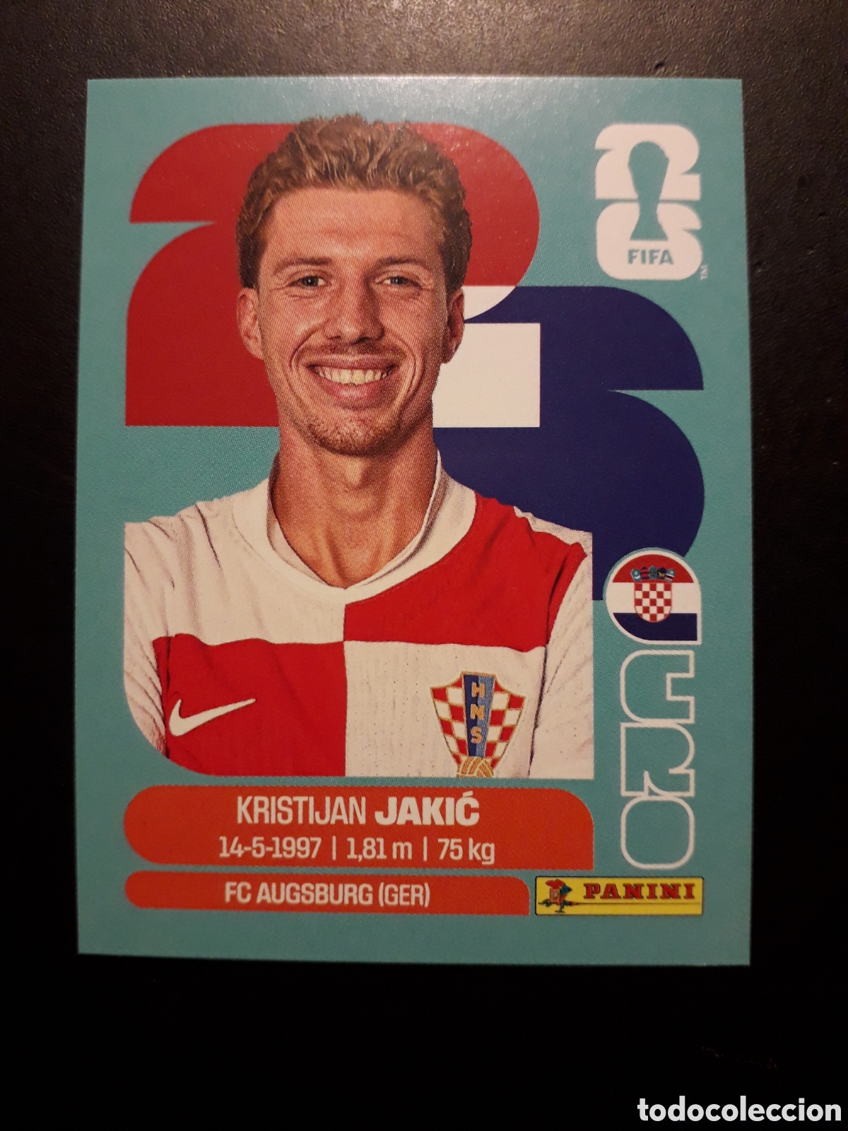 Cromos de F&uacute;tbol: JAKIĆ CROACIA CRO 8 MUNDIAL F&Uacute;TBOL 2026 FIFA WORLD CUP PANINI SIN PEGAR PEDIDO M&Iacute;NIMO 3&euro;