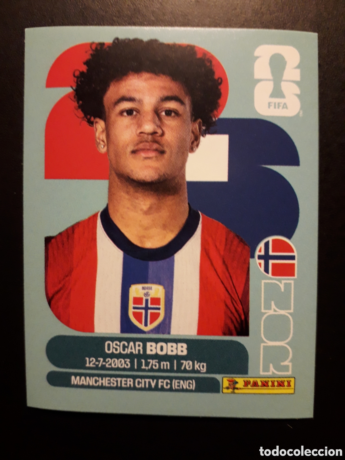 Cromos de F&uacute;tbol: BOBB NORUEGA NOR 20 MUNDIAL F&Uacute;TBOL 2026 FIFA WORLD CUP PANINI SIN PEGAR PEDIDO M&Iacute;NIMO 3&euro;