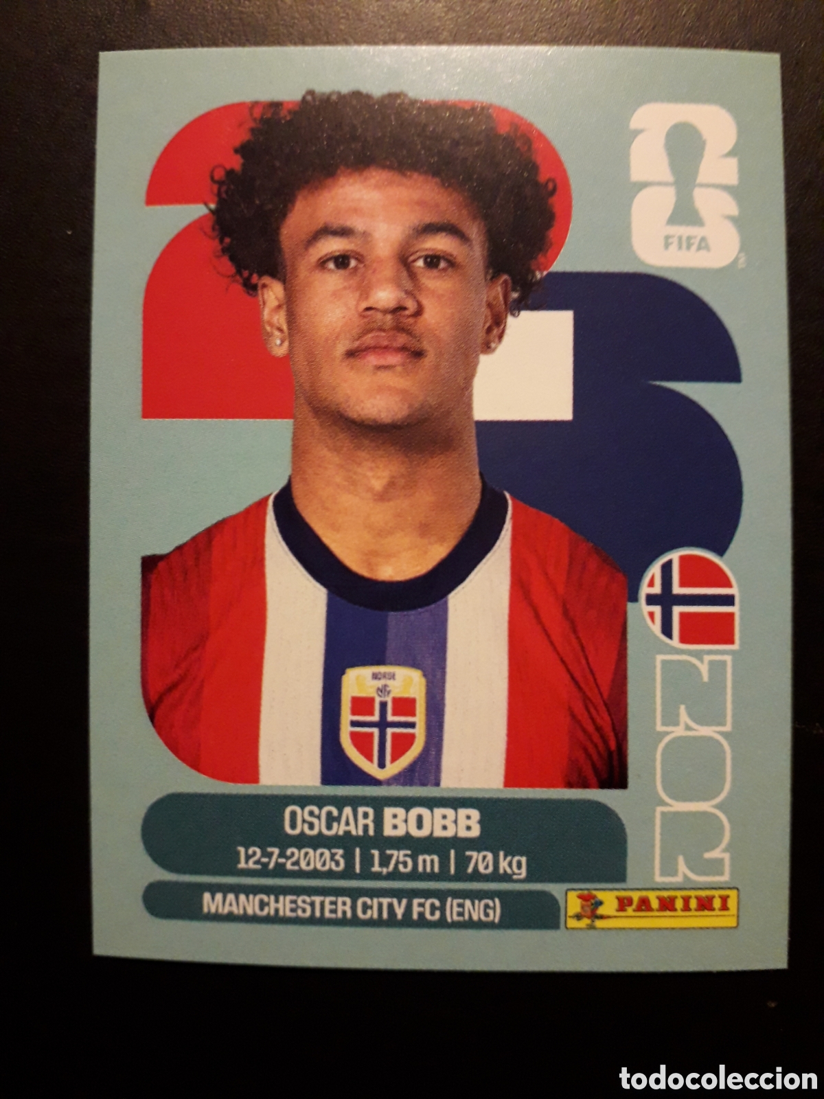 Cromos de F&uacute;tbol: BOBB NORUEGA NOR 20 MUNDIAL F&Uacute;TBOL 2026 FIFA WORLD CUP PANINI SIN PEGAR PEDIDO M&Iacute;NIMO 3&euro;
