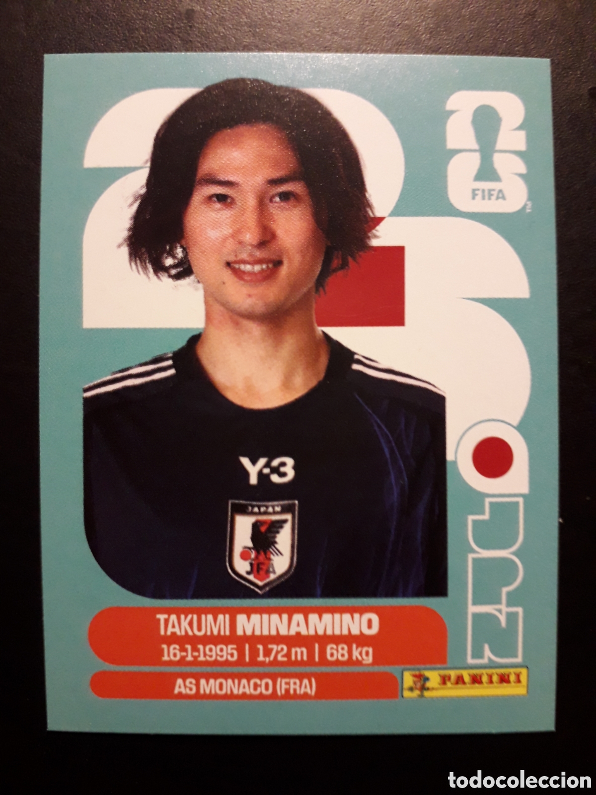 Cromos de F&uacute;tbol: MINAMINO JAP&Oacute;N JPN 16 MUNDIAL F&Uacute;TBOL 2026 FIFA WORLD CUP PANINI SIN PEGAR PEDIDO M&Iacute;NIMO 3&euro;