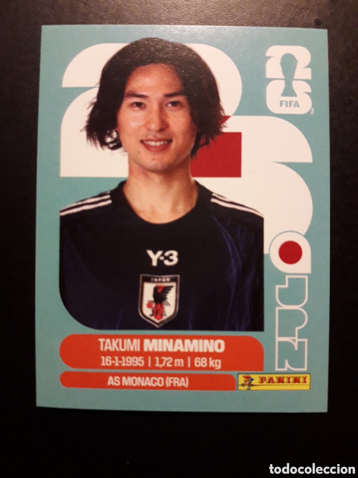 Cromos de F&uacute;tbol: MINAMINO JAP&Oacute;N JPN 16 MUNDIAL F&Uacute;TBOL 2026 FIFA WORLD CUP PANINI SIN PEGAR PEDIDO M&Iacute;NIMO 3&euro;