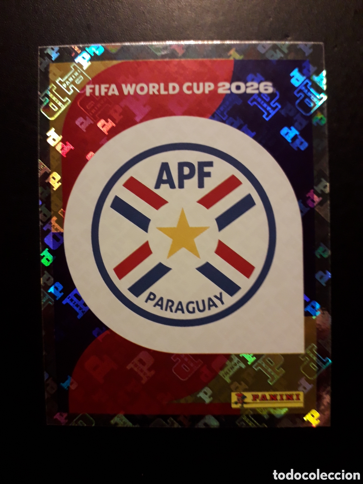 Cromos de F&uacute;tbol: ESCUDO PARAGUAY PAR 1 MUNDIAL F&Uacute;TBOL 2026 FIFA WORLD CUP PANINI SIN PEGAR PEDIDO M&Iacute;NIMO 3&euro;
