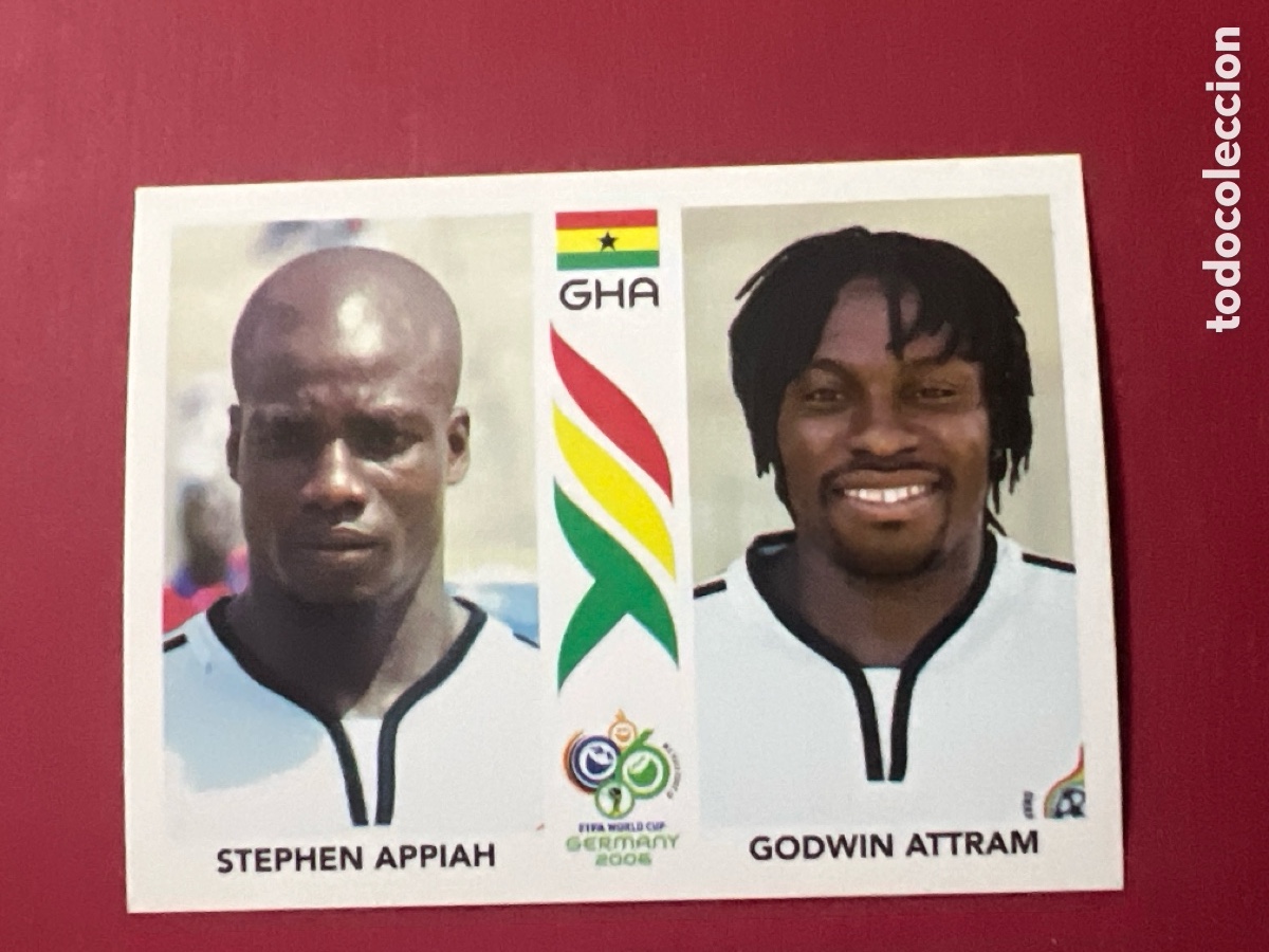 Cromos de Futebol: C4414. stephen appiah, godwin, ghana, n&ordm; 316, fifa world cup germany 2006 panini