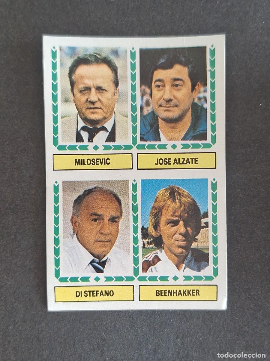 Fu&szlig;ball-Sticker: L4 MILOSEVIC - JOSE ALZATE - DI STEFANO - BEENHAKKER LIGA ESTE 1983 1984 83 84 RECUPERADO DESPEGADO