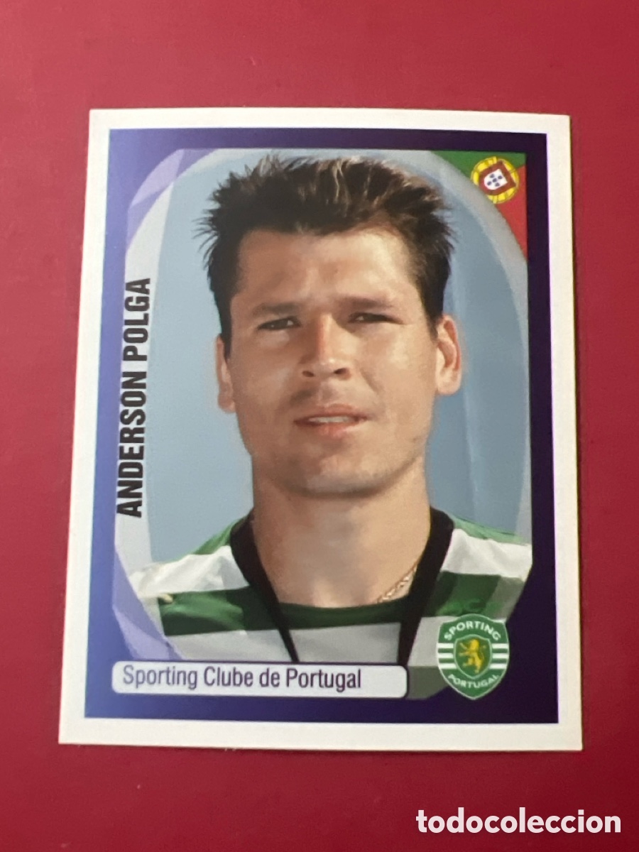 Fu&szlig;ball-Sticker: C4420. N&ordm; 402 ANDERSON POLGA - SPORTING CLUB DE PORTUGAL - CHAMPIONS LEAGUE OFFICIAL 2007 2008 07 08