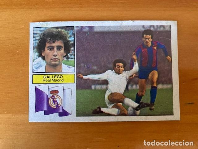 Figurine di Calcio: GALLEGO REAL MADRID 82-83 ESTE RECUPERADO SIN PUBLICIDAD