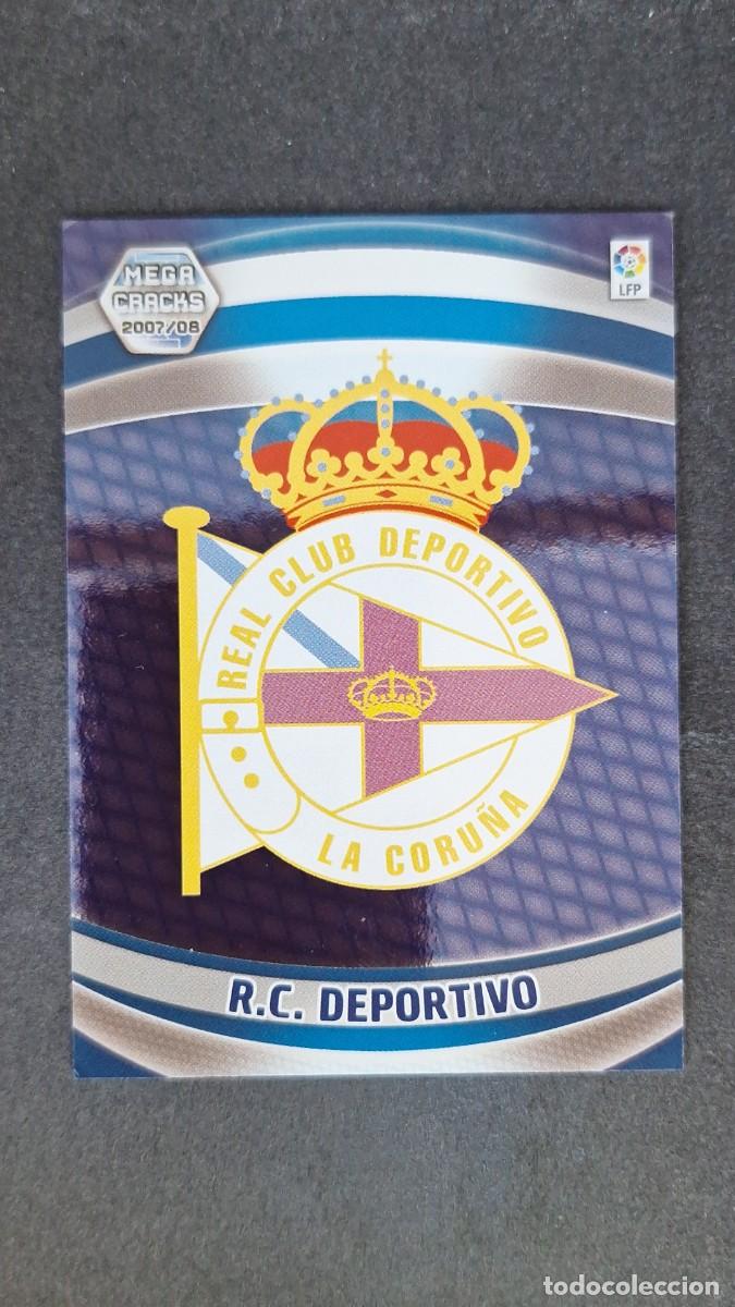 Football Stickers: L3 ESCUDO DEPORTIVO DE LA CORU&Ntilde;A 91 PANINI MEGACRACKS 2007 2008 07 08