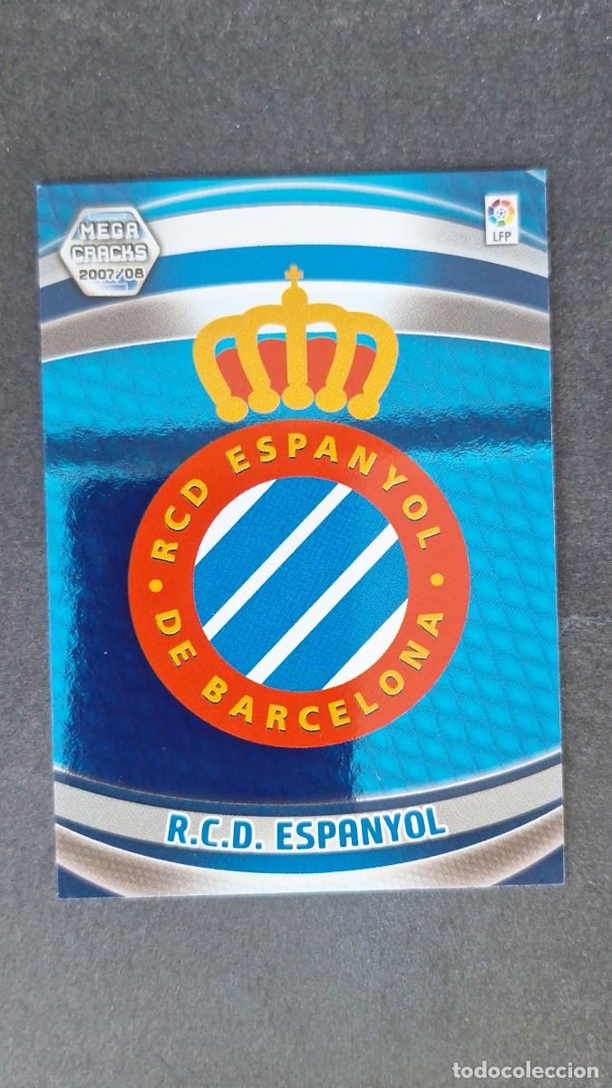 Cromos de F&uacute;tbol: L3 ESCUDO R. C. D. ESPA&Ntilde;OL 109 PANINI MEGACRACKS 2007 2008 07 08