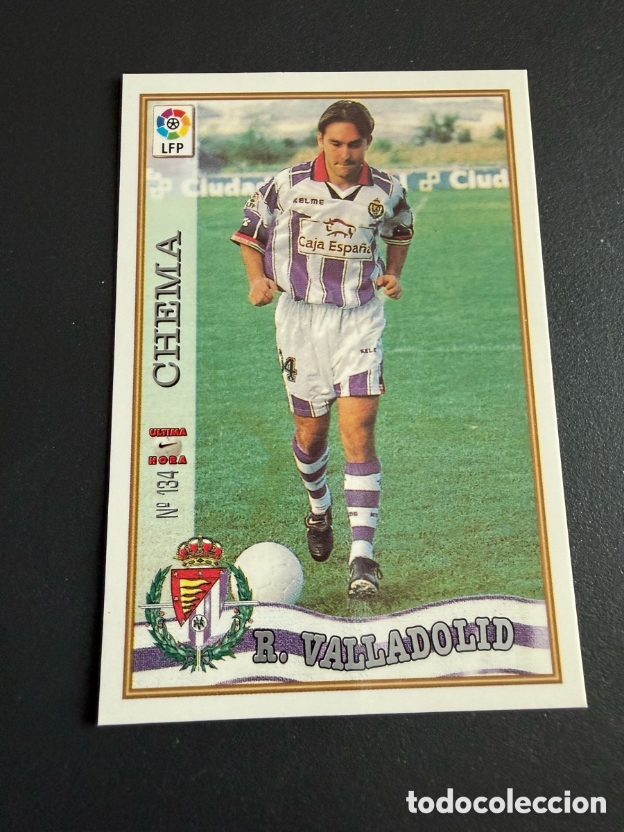 Cartes &agrave; collectionner de Football: MUNDICROMO 97-98. n 134 UH. CHEMA ( Real Valladolid)